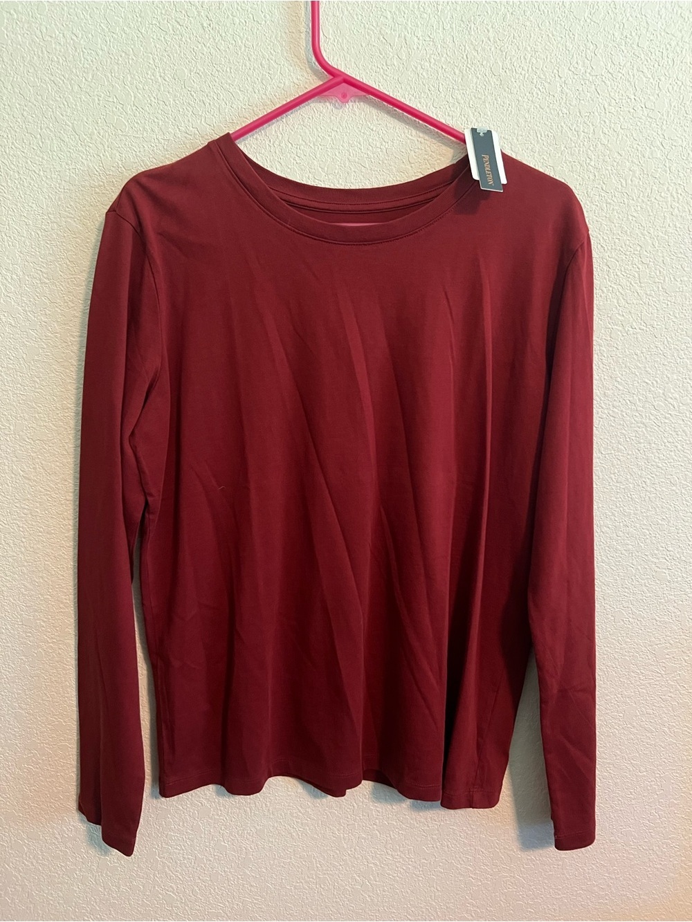 NWT Pendleton Women's Long Sleeve Crewneck Top Red